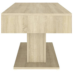 Maison Chic Table basse pour salon | Table à café Chêne sonoma 96x50x45 cm Aggloméré -GKD84261 pas cher