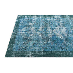 Acheter Vidal Tapis de laine 201x114 Bleu Ultra Vintage