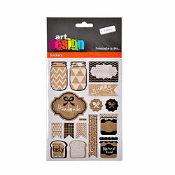 Paris Prix Lot de 2 Planches de Stickers Cuisine Naturel