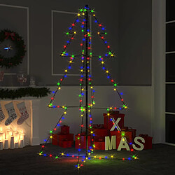 vidaXL Arbre de Noël cône 200 LED d'intérieur/d'extérieur 98x150 cm