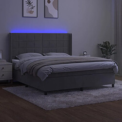 Avis Sommier à lattes,Cadre à lattes de lit pour Adulte matelas et LED Gris clair 180x200 cm -MN52668