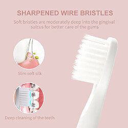 Universal Brosse à dents électrique Son rechargeable Voyage Etanche Dents électroniques Tête de remplacement souple Cadeau pour adultes | Brosse à dents électrique