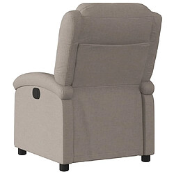 Maison Chic Fauteuil inclinable,Fauteuil luxe de relaxation Taupe Tissu -MN31883 pas cher