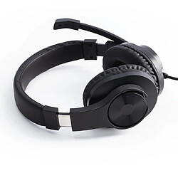 HAMA Casque micro de bureau pour PC "HS-P300", stéréo, noir