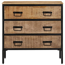 vidaXL Buffet 70x35x70 cm bois de manguier brut massif