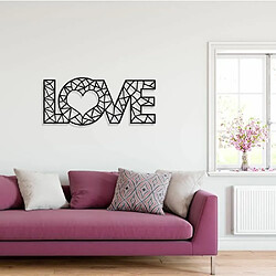 Avis DEKORY Love forme géométrique Décoration Murale en Métal 99 x 43 cm