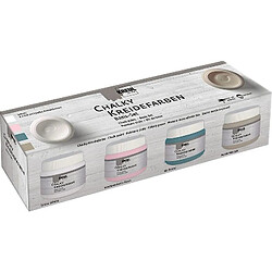 KREUL Peinture craie Chalky, kit de base 4 x 150 ml ()