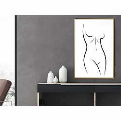 Paris Prix Affiche Murale Encadrée Minimalist Nude 40 x 60 cm Or