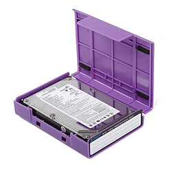 Wewoo Boîtier disque dur Violet PHP-35 3.5 pouces SATA HDD Case protéger la boîte de couverture