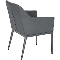 Avis JardiLINE Fauteuil de jardin en aluminium et textilène (Lot de 2) anthracite.