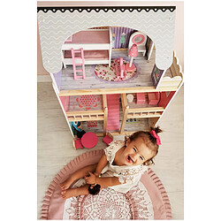 Avis Mamabrum Grande Maison de Poupées en Bois pour Enfants Éclairage LED 123 x 34 x 114 cm