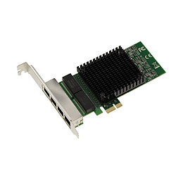 Kalea-Informatique Carte réseau PCIe 4 Ports RJ45 Quad LAN GIGABIT ETHERNET 10 100 1000 CHIPSET INTEL 82571