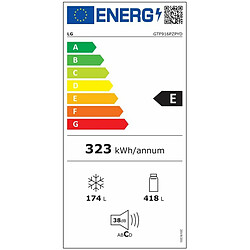 Avis Réfrigérateur Combiné LG GTF916PZPED.APZQEUR Acier Platine