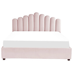 Acheter Beliani Lit avec coffre en velours rose 180 x 200 cm VINCENNES