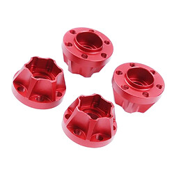 Adaptateur D'entraînement De Moyeu De Jante Hexagonal De Roue De 15 Mm Pour 1/10 Axial SCX10 TRX4 D90 Rouge pas cher