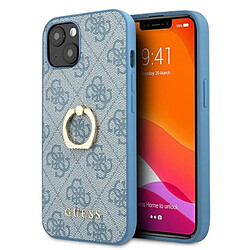 Guess Maroquinerie Guess 4G Ring Case - Coque pour iPhone 13 mini (Bleu)