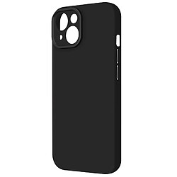 Avizar Coque Silicone pour iPhone 15 Plus Caméra Protégée Soft Touch Série Sweet Noir