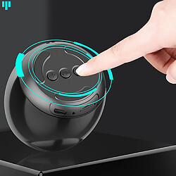 Universal Mini Portable Bluetooth + FM MP3 Haut-parleur Recharge Musique Subwoofer Stéréo Portable Voyage Métal Haut-parleur Portable (Noir)