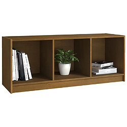 Acheter Maison Chic Meuble TV scandinave - Banc TV pour salon Marron miel 104x33x41 cm Bois de pin massif -MN49640