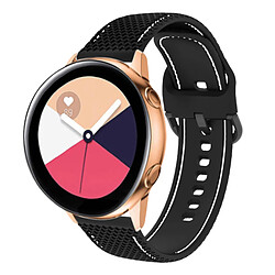 Avizar Bracelet pour Galaxy Watch 5 / 5 Pro / 4 Silicone Coutures Bicolore noir