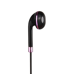 Wewoo Écouteurs Violet et noir pour iPhone, Galaxy, Huawei, Xiaomi, LG, HTC autres smartphone intra-auriculaires à fil 3,5 mm avec contrôle de ligne Mic,