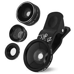 Clip Eyz Kit Objectifs Smartphone HD 4 en 1 Grand Angle / Fisheye / Macro / Zoom Clipeyz