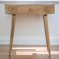 Artisan Furniture Console en bois massif Albion chêne avec 1 tiroir, mobilier d'entrée, console