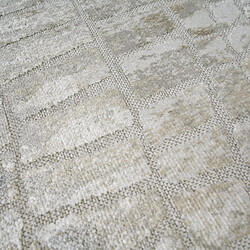 Acheter Thedecofactory VERDIO USED - Tapis beige motif écaille en relief 160x230