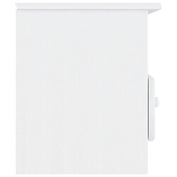 Avis vidaXL Meuble TV et tiroirs ALTA blanc 100x35x41 cm bois massif de pin