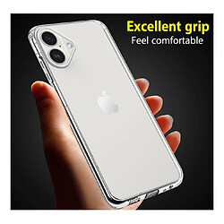 Htdmobiles Coque pour Apple iPhone 16 Plus - housse etui silicone gel fine 360 integrale (avant et arriere) + film ecran - TRANSPARENT