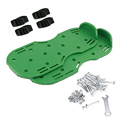 Wewoo Garden Lawn Outils de jardin Chaussures à crampons avec 4 boucles en plastique vert pas cher