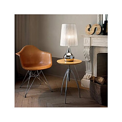 Avis Ideal Lux Lampe de table Argentée ETERNITY 1 ampoule en métal