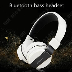 Tech Discount TD® casque bluetooth réduction de bruit sans fil sport sony gris blanc audio micro intégrée écouteurs stéréo oreillettes mode veille