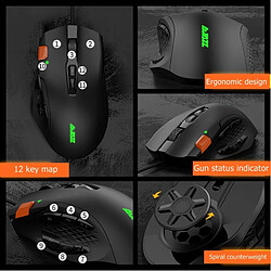 Acheter Universal Souris de jeu de bureau CF, Jedi, LOL, pour ordinateurs portables.(Le noir)