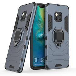 Wewoo Coque Housse de protection antichoc PC + TPU pour HuMate 20 Pro, avec support d'anneau magnétique (bleu marine)