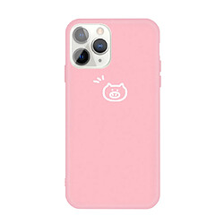 Wewoo Coque Pour iPhone 11 Pro Petit Cochon Motif Coloré Givré TPU Téléphone Housse de Protection Rose