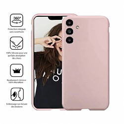 Jaym Coque pour Samsung Galaxy A03 4G Premium Silicone Microfibre Rose