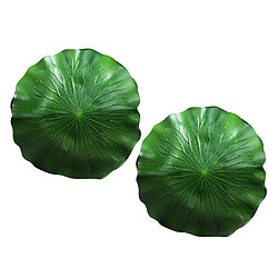 4x Plante Feuilles de Lotus Artificielle en Plastique Vert Décor Aquarium 17cm + 29cm