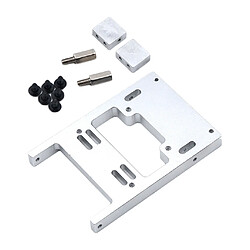 Support De Fixation Fixe Pour Servomoteur De Direction Mise à Niveau Pour Voiture WPL 4WD 6WD RC Silver