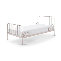 Vipack ALICE Lit en métal 90x200cm Rose