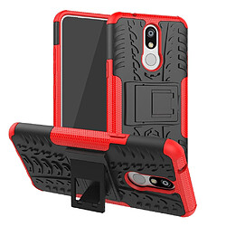 Wewoo Coque Renforcée de protection antichoc PC + TPU pour LG K40 avec support rouge