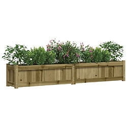 Avis Maison Chic Lot de 2 Jardinières,Bac à fleurs - pot de fleur bois de pin imprégné -GKD35543