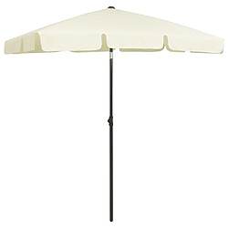 Helloshop26 Parasol de plage jaune 180 x 120 cm sable 02_0008395