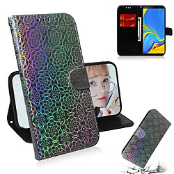 Wewoo Housse Coque Pour Galaxy A9 2018 couleur solide boucle magnétique coloré horizontale étui en cuir PU avec titulaire et fentes cartes et portefeuille et lanière Argent