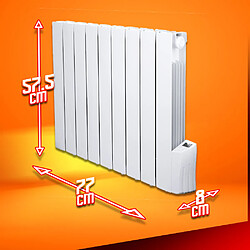 Acheter Radiateur inertie fluide 1500W 9 éléments - Warm Tech