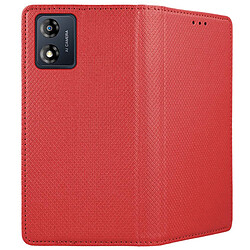 Avis Htdmobiles Housse pour Motorola Moto E13 - etui coque pochette portefeuille + verre trempe - ROUGE MAGNET