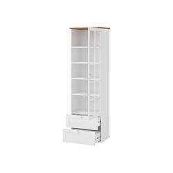 Avis Bestmobilier Francesco - vitrine - bois et blanc - 201 cm