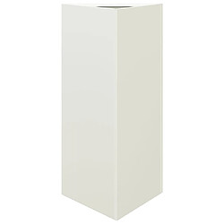 vidaXL Jardinière blanc triangulaire 40x34,5x70 cm acier