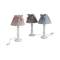 Aubry Gaspard Lampe de chevet Shabby choc 40cm Rose.