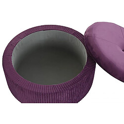 Acheter Pegane Set de 2 repose-pieds Coffres pourpre en velours